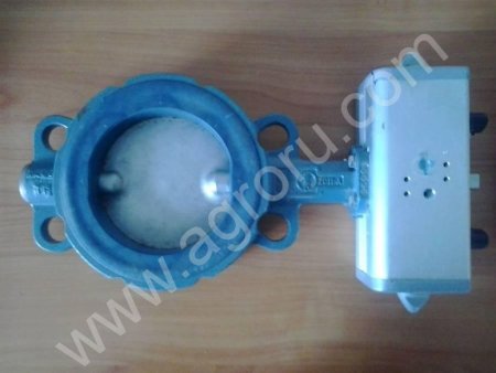 Дисковый затвор DN125 с пневмоприводом