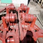 Тележка левая/правая в сборе с катками старого образца для трактора Т-4А