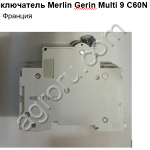 Автоматический выключатель Merlin Gerin Multi 9 С60N 2P C4 артикул 24334