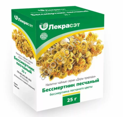 Бессмертника цветки 25гр,
