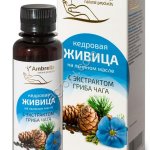 Живица кедровая на льняном масле с чагой, бут., 100мл,
