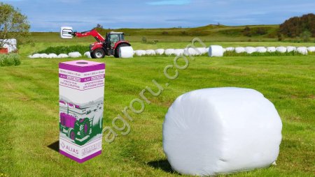 Сенажная пленка (агрострейч) ALIAS MA SWF, 750мм х 25мкм х 1500м, 7-слойная, белая