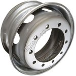 Диск колесный 8.25*22.5 ET169 10*335 D281 16мм (уп) Royal Spin серебристый с вент., (арт.: RS 8.25x22.5)