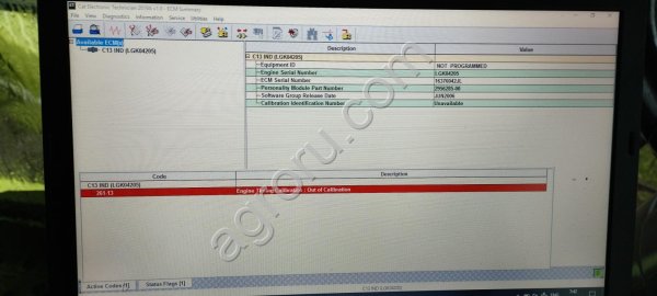 Требуется помощь с прошивкой CAT C13