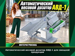 Автоматический весовой дозатор АВД-1 для овощной продукции