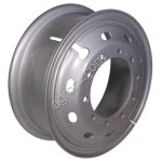 Диск колесный 8.5*24 ET180 10*335 D281 18мм (уп) JST Грузовой автомобиль серебристый КД без вент., (арт.: БП-00002710)