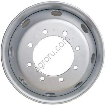 Диск колесный 7.50*22.5 ET169 8*275 D221 JST (уп) ЗИЛ-4331,130  на бескамерку серебристый с вент., (арт.: БП-00002937)