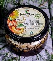 Микс из семечек (тыква, кунжут, подсолнечник) в сиропе из молодых сосновых шишек / ДАРЫ-ЮГРЫ-ХМАО /
