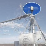 Электрический коллектор центральной опоры для дождевальной машины