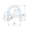 Скоба u-образная М10х60