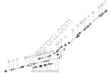 Карданный вал W.250.001 для AVR Spirit 8200