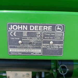 John Deere RD40F с телегой
