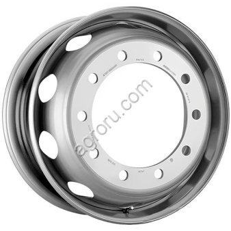 Диск колесный 6.75*17.5 ET129.5 10*225 D176 Accuride (KRONPRINZ) Трал серебристый внут/вент, (арт.: RZB14018OE)