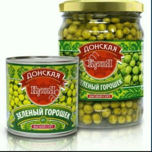 Горошек зеленый.
