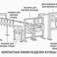 Линия разделки курицы Systemate Numafa