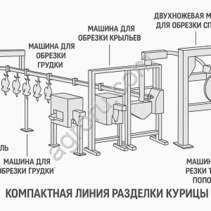 Линия разделки курицы Systemate Numafa