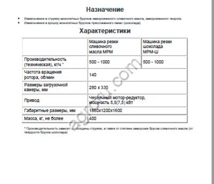 Блокорезка, измельчитель блоков мяса,  масла, шоколада