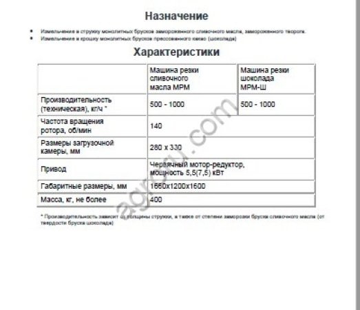 Блокорезка, измельчитель блоков мяса,  масла, шоколада