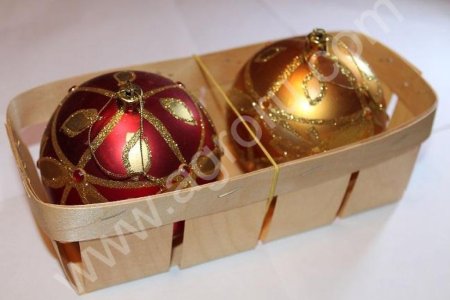 Корзинка / лукошко / упаковка из шпона для яйца