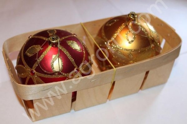 Корзинка / лукошко / упаковка из шпона для яйца