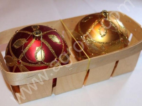 Корзинка / лукошко / упаковка из шпона для яйца