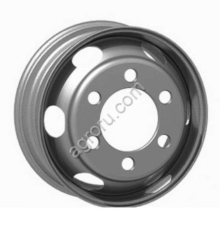 Диск колесный 6.00*17.5 ET118 6*222.25 D164 ЧКПЗ Хундай 78 серебристый КД с вент., (арт.: 167.503.3101012-01)