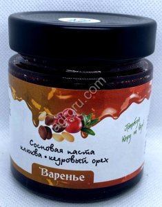 Сосновая паста из молодых сосновых шишек с лесной клюквой и кедровым орехом / ДАРЫ-ЮГРЫ/ 200 гр