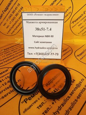 Сальник гидромотора/гидронасоса 38x51-7,4