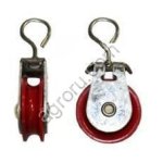 Ролик / Блок натяжения 1 7/8 47,6мм пластм. с проушиной макс.50кг оранж.