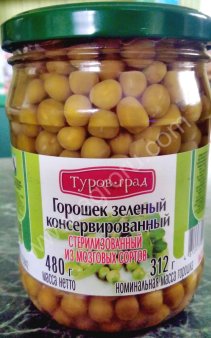 Горошек консервированный