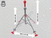 Штатив-тренога (стойка) для спринклера HIGH 4 POD 2