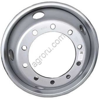 Диск колесный 9.00*22.5 ET175 10*335 D281 18мм (уп) JST серебристый (5HOLE) внутр/вент. с вент., (арт.: БП-00003176)