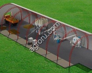 Комбикормовые заводы 3 т/ч. Доза MIX-3 Оптимум (Птица бройлер, россыпь/ гранула/ БМВД/ БВК)