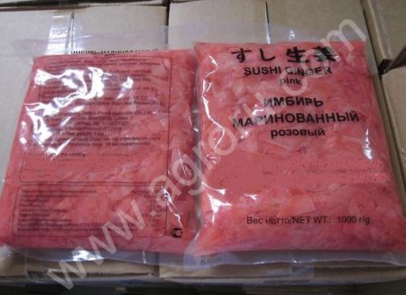 Имбирь маринованный розовый
