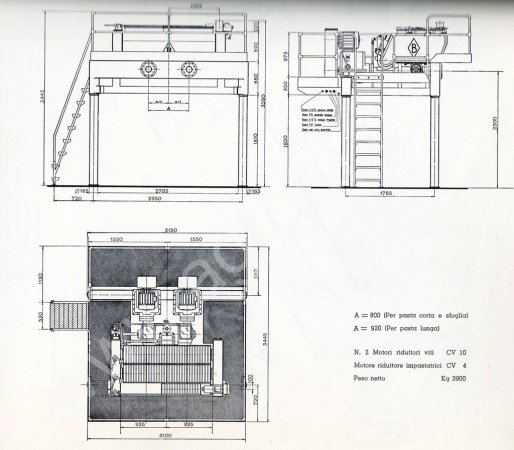 Линия по производству спагети Braibanti 800