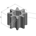 Шестерни высеивающие для сеялки 8 зубьев
