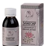 Эликсир Пчелатея с прополисом и красной щеткой, на пчелином подморе.