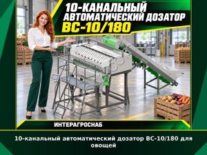 10-канальный автоматический дозатор ВС-10/180 для овощей