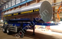 Полуприцеп-цистерна для транспортировки жидкой СО2 ЦЖУ-10-2, 0