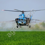 Опрыскивание полей вертолетом ми-2. Авиахимработы
