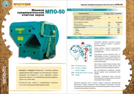 Зерноочистительная машина МПО-50