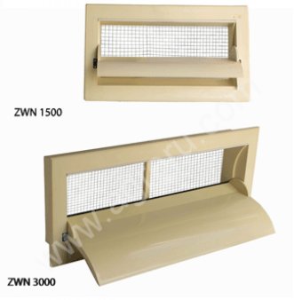 Приточные форточки ,Система впуска воздуха, водухозаборные клапана ZWN 1500