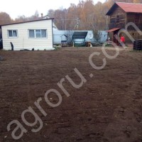 Вспашка земельного участка мотоблоком