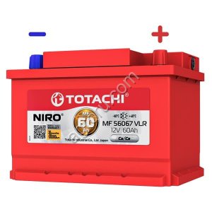 Аккумулятор АКБ-6СТ-60 (570А) о/п TOTACHI пр-во Япония  242х175х175 низкий (обслуж), (арт.: 90260)