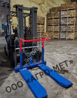 Опрокидыватель контейнеров на вилочный погрузчик КН-1000