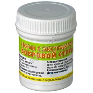 Свечи с экстрактом бобровой струи ИП Белов,
