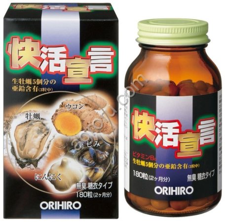 ЭКСТРАКТ УСТРИЦ, МИДИЙ, КУРКУМЫ и ЧЕСНОКА 180 таб Япония,