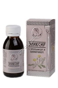Эликсир Пчелатея с прополисом и одуванчиком, на пчелином подморе.