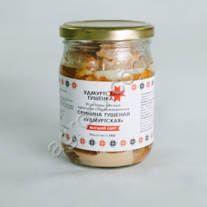 консервы мясные Свинина тушеная Удмуртская высший сорт