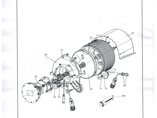 692310108 ДАТЧИК ДЛИНЫ КАНАТА Liebherr